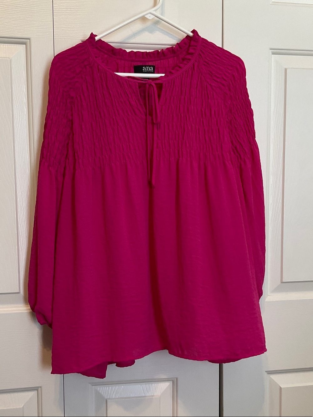 a.n.a Ruched Blouse in Pink Like New